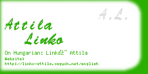 attila linko business card